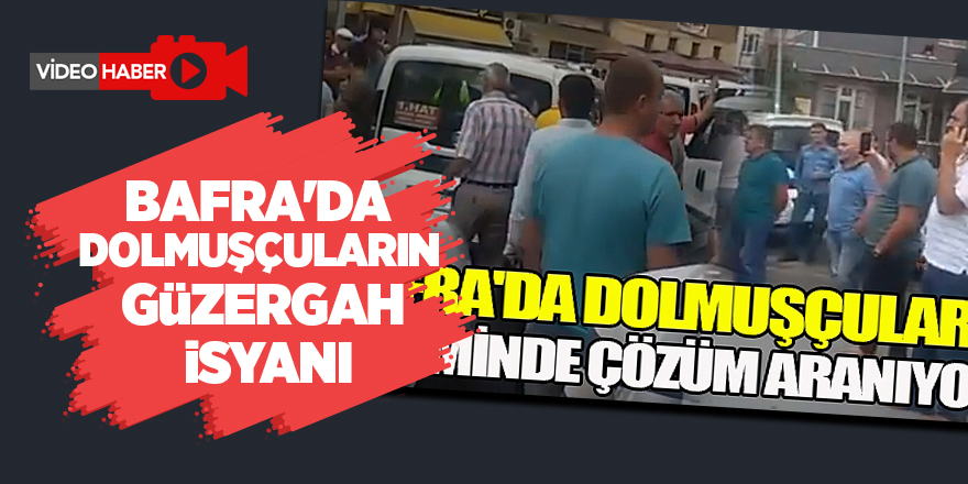 Dolmuşçular belediye önünde kontak kapattı