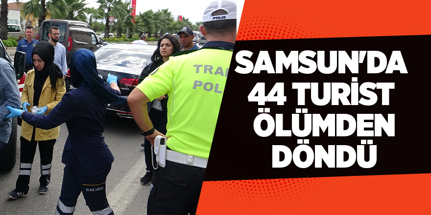 Samsun'da 3 araç birbirine girdi