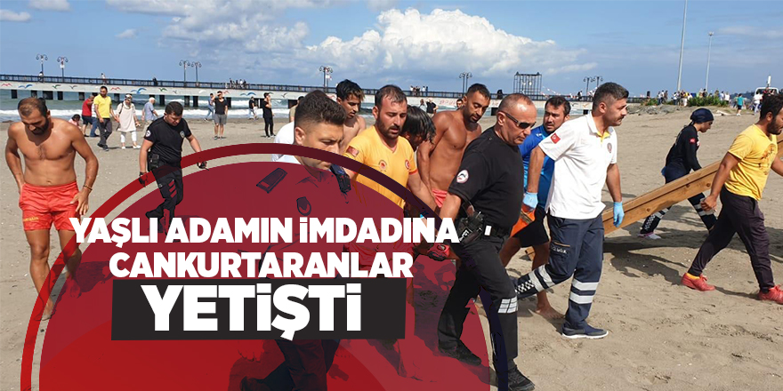 Boğulma tehlikesi geçiren yaşlı adamı cankurtaranlar kurtardı 