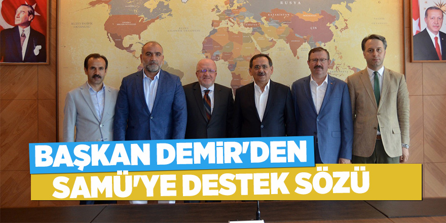 Başkan Demir Rektör Aydın'ı ziyaret etti