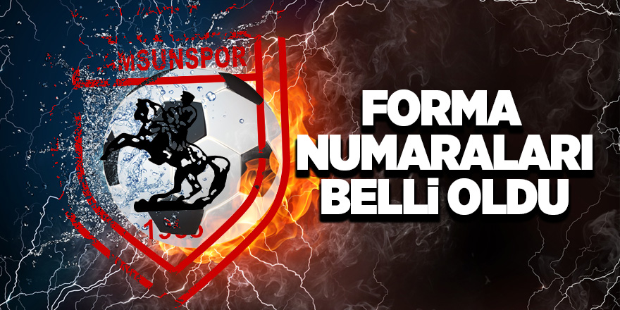 Samsunspor’da forma numaraları belli oldu