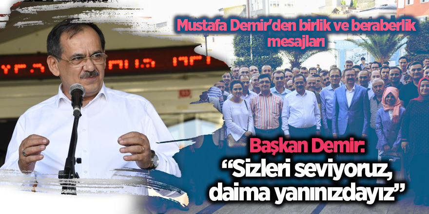 Samsun Büyükşehir’de bayramlaşma sevinci