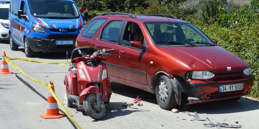 Otomobilin çarptığı bisiklet sürücüsü yaralandı