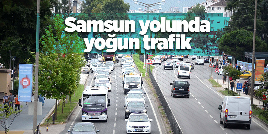 Ordu-Samsun istikametinde kuyruk oluştu