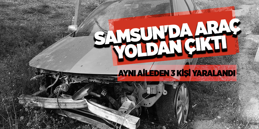 Samsun'da trafik kazası: 3 yaralı