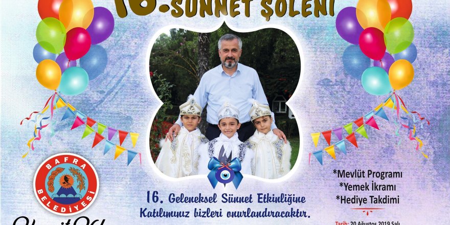 Bafra 16. Sünnet Şöleni başlıyor