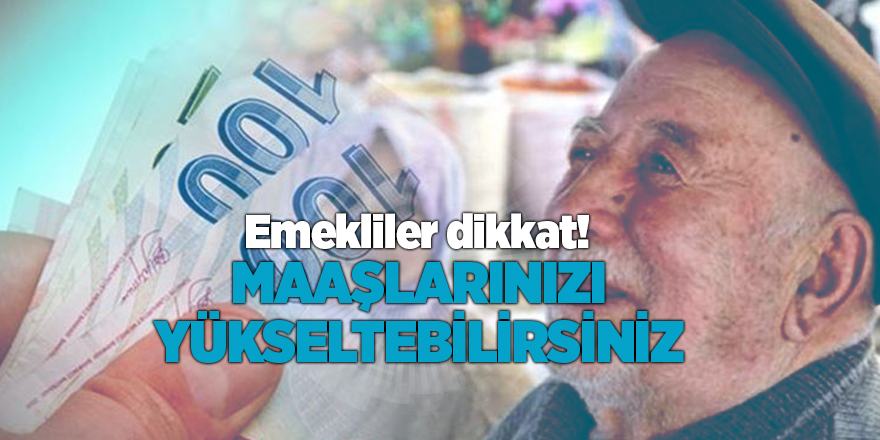 İşte emekli maaşını yükseltmenin yolları