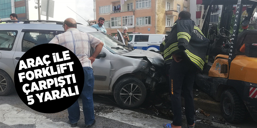 Samsun’da trafik kazası: 5 yaralı