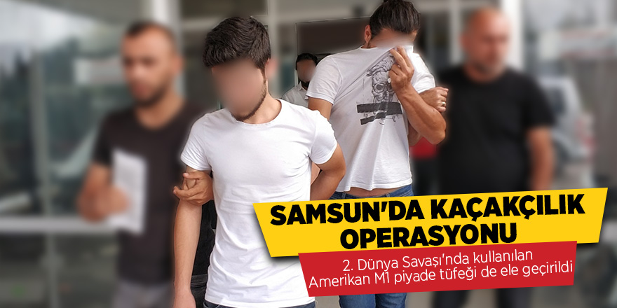 Samsun'da silah kaçakçılığına 3 gözaltı 