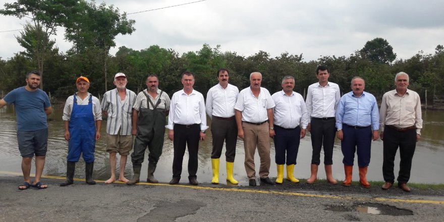 İlçe Ziraat Odaları Başkanları'ndan sel bölgesine ziyaret 