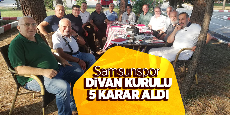 Samsunspor Divan Kurulu toplantısı gerçekleştirildi