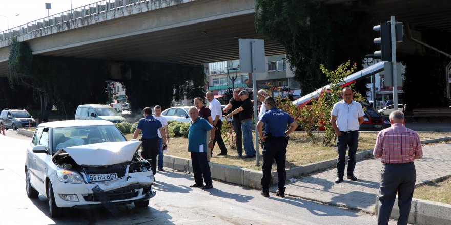 Samsun’da trafik kazası: 1 yaralı