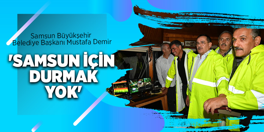 Başkan Mustafa Demir'den hafta sonu yoğun mesai