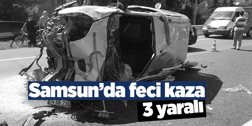 Yola çıkan inek kazaya neden oldu: 3 yaralı