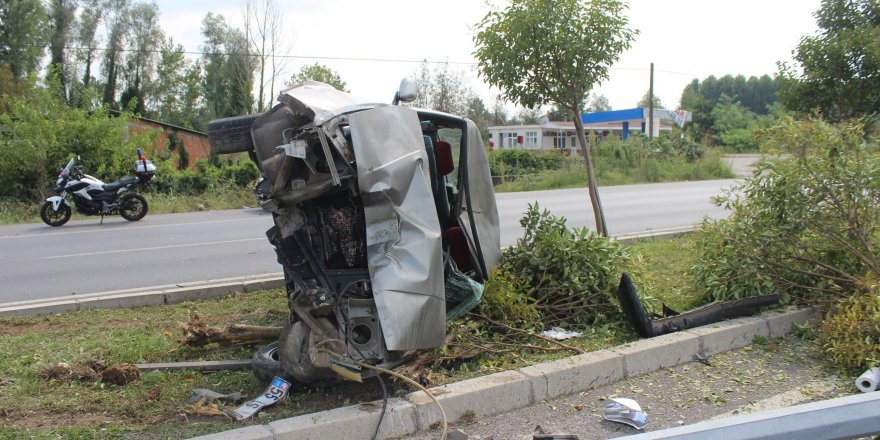 Çarşamba’da trafik kazası: 1 yaralı