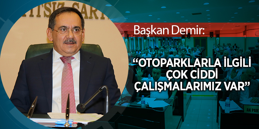 Büyükşehir'de gündem otopark