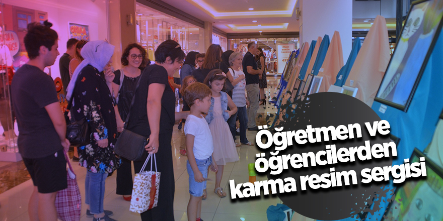 Karma resim sergisine yoğun ilgi