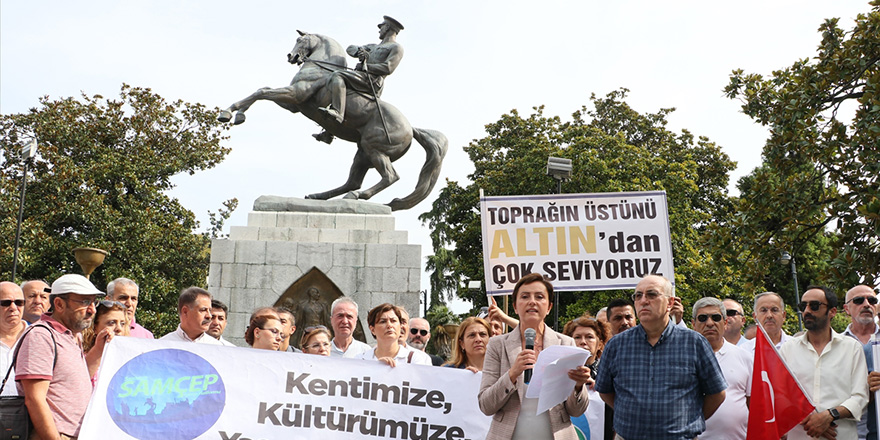 Samsun'da altın arama çalışmalarına tepki