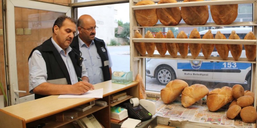 Bafra Belediyesi zabıta ekipleri denetimlerini sürdürüyor