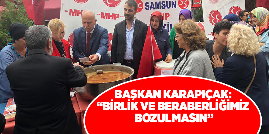 MHP Samsun'dan aşure ikramı