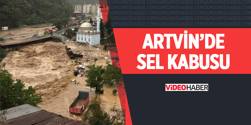 Artvin'de sel kabusu