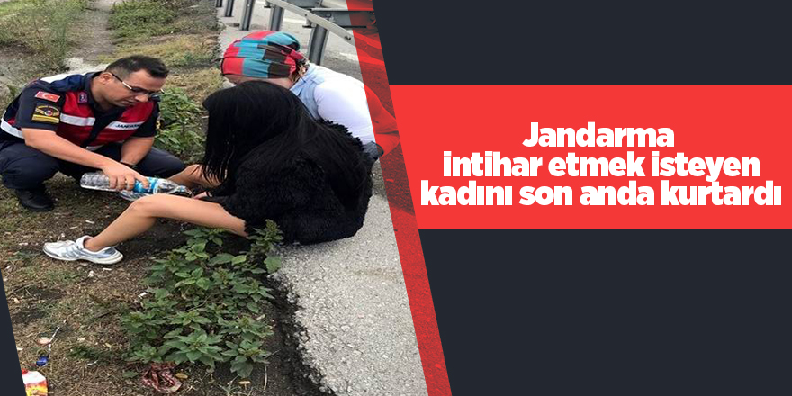 Jandarma ekipleri son anda yetişti