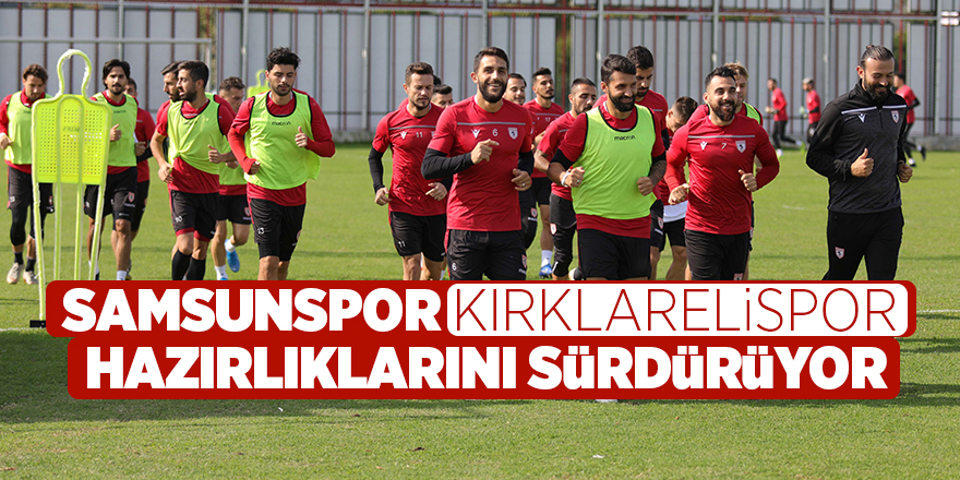 Samsunspor antrenmanlarını sürdürüyor 