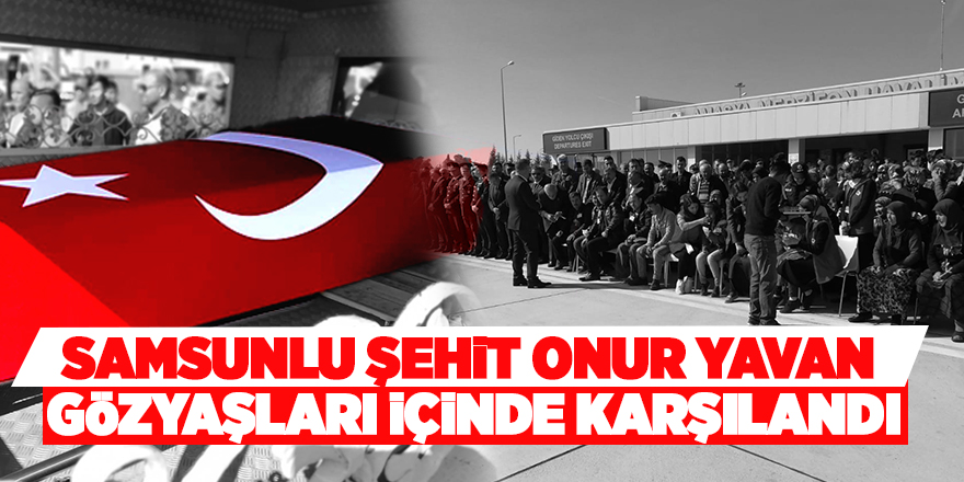 Yıldırım düşmesi sonucu şehit olan asker gözyaşları içinde karşılandı