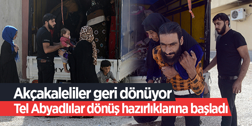 Tel Abyadlılar dönüş hazırlıklarına başladı