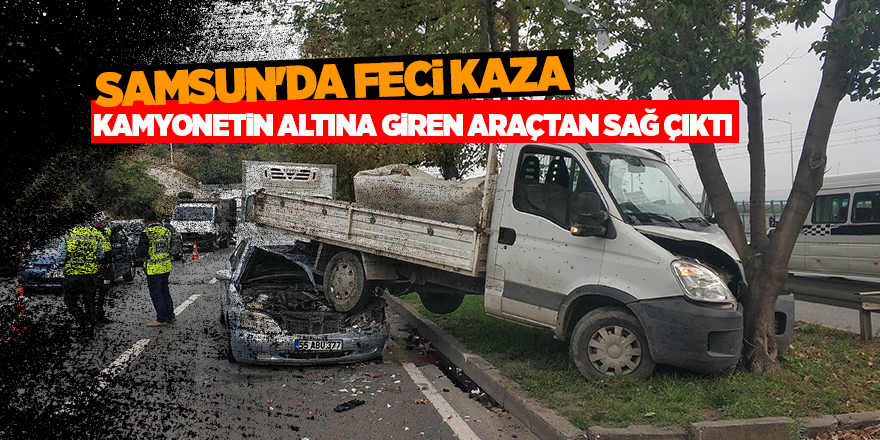 Samsun'da feci kaza