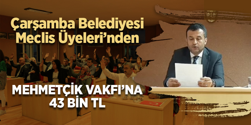 Çarşamba Belediyesi’nden Barış Pınarı Harekatı’na destek