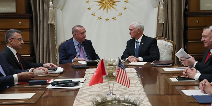 Cumhurbaşkanı Erdoğan-Pence görüşmesi sona erdi