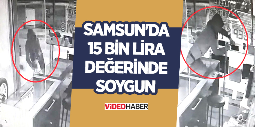 Ayakkabılarına poşet geçirerek soygun yaptı