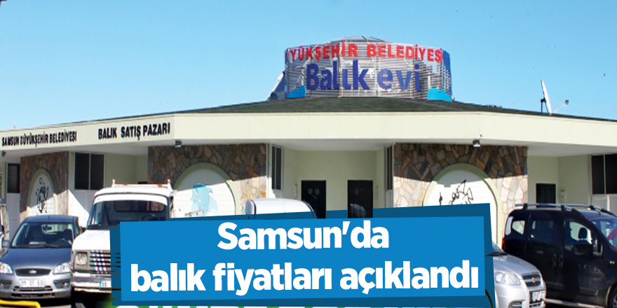 Samsun'da balık fiyatları açıklandı