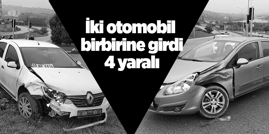 Samsun'da otomobiller çarpıştı: 4 yaralı