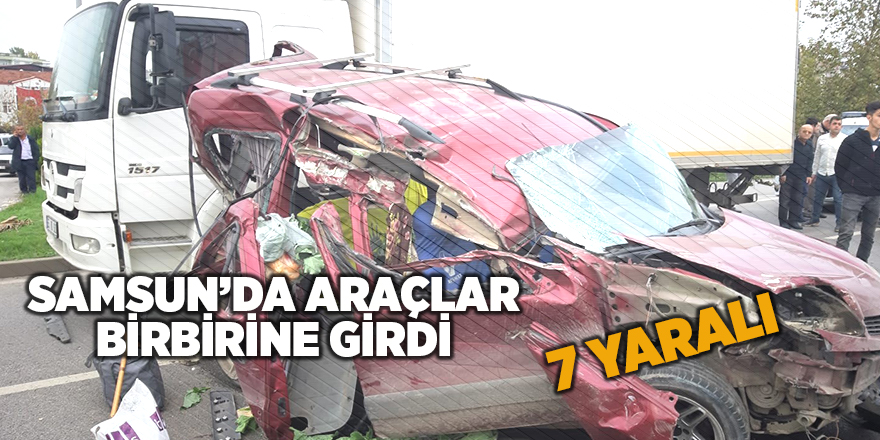 Samsun'da zincirleme kaza