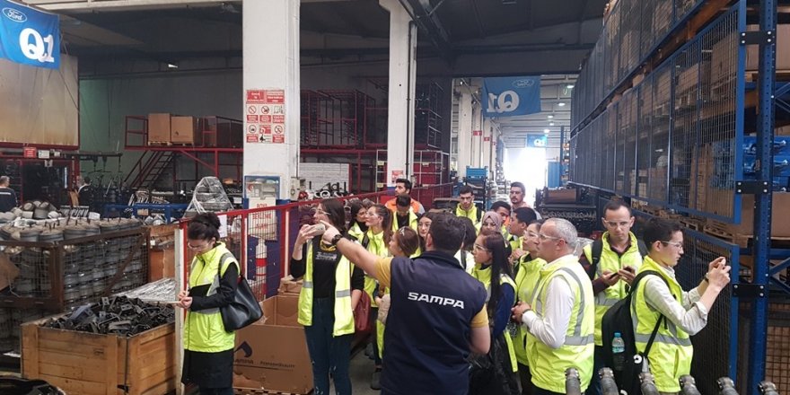 OMÜ’nün uluslararası öğrencileri otomotiv fabrikasında