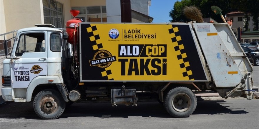 Ladik'te "Alo Çöp Taksi" uygulaması