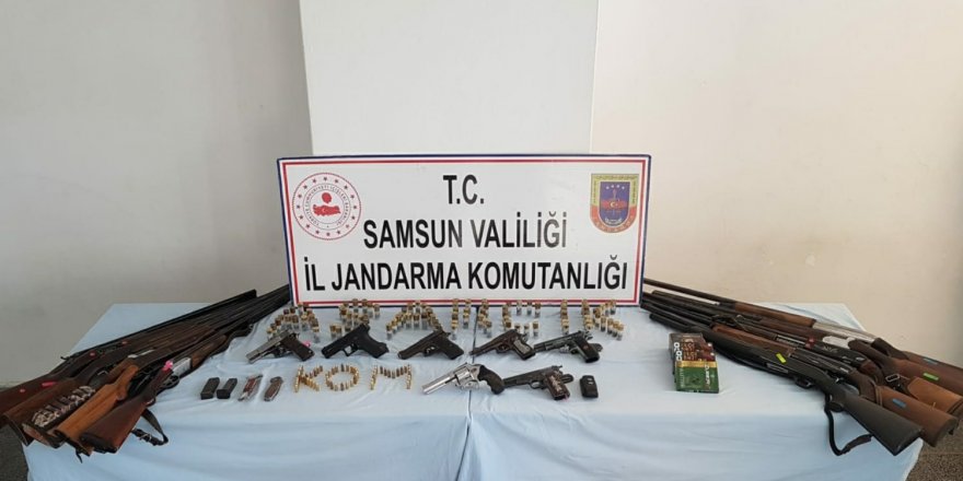 Samsun'da kaçak silah operasyonu: 6 gözaltı