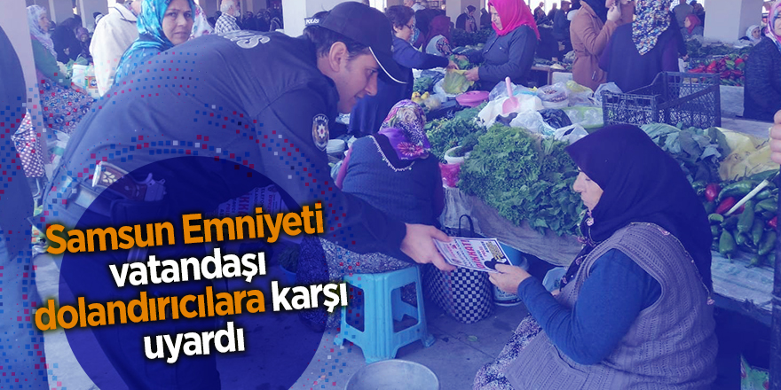 Polis ekipleri vatandaşlara broşür dağıttı