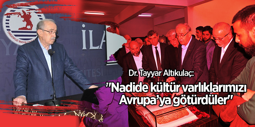 Eski Diyanet İşleri Başkanı Dr. Tayyar Altıkulaç OMÜ'de açıklamalarda bulundu