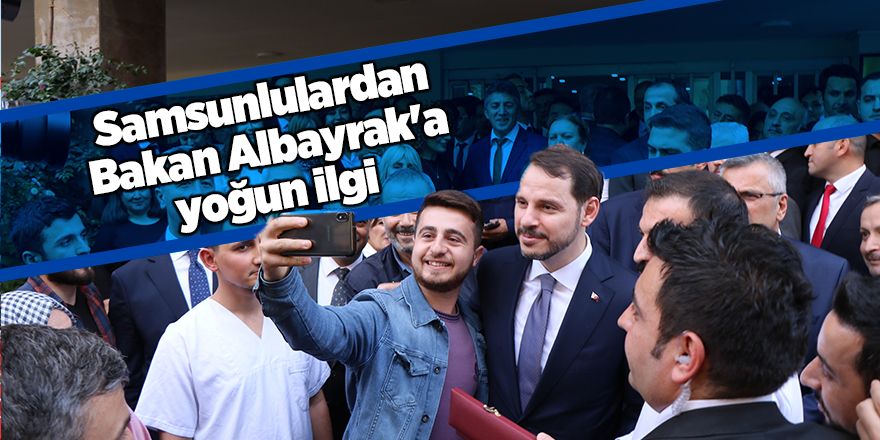 Bakan Albayrak Samsun'da esnafı ziyaret etti