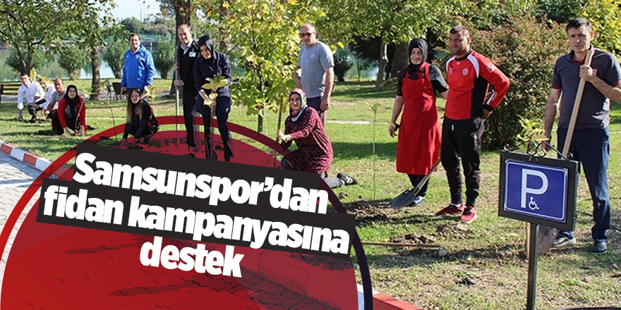 Samsunspor Kulübü fidan dikti