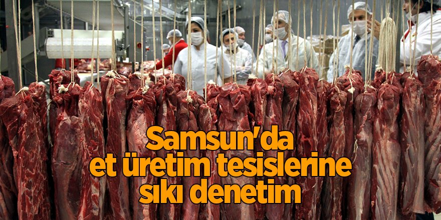 Samsun'da et üretim tesislerine sıkı denetim