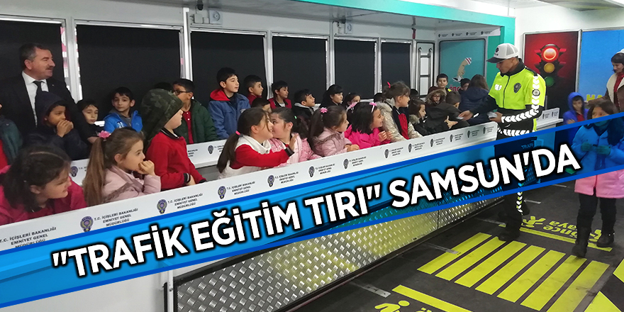 Emniyetten öğrencilere trafik eğitimi veriyorlar