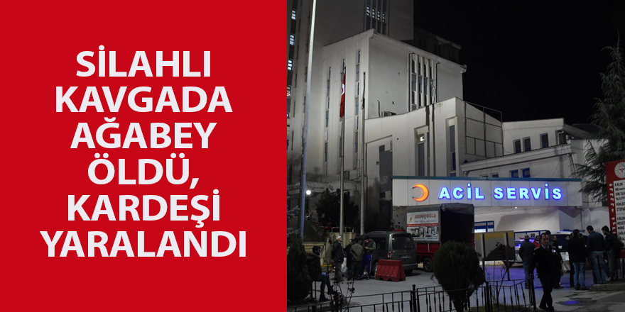 Silahlı kavgada ağabey öldü, kardeşi yaralandı