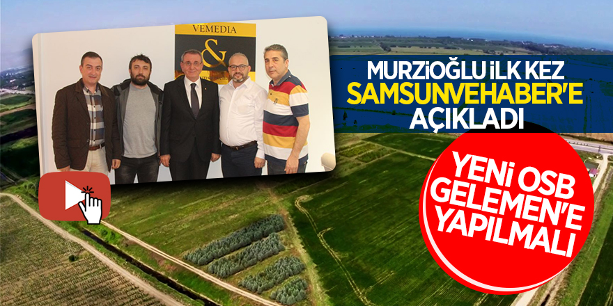 Samsun TSO Başkanı Murzioğlu: Yeni OSB Gelemen'e yapılmalı 