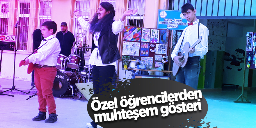 Özel öğrencilerden muhteşem gösteri