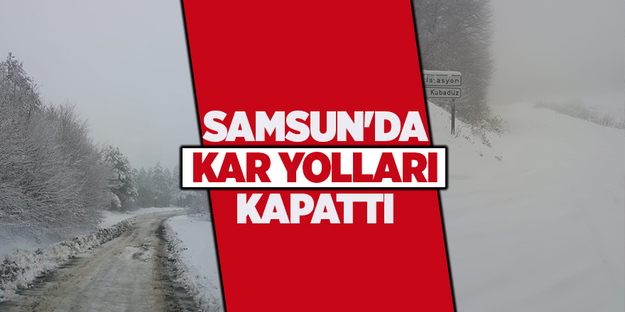 Kış Samsun'da yüzünü gösterdi