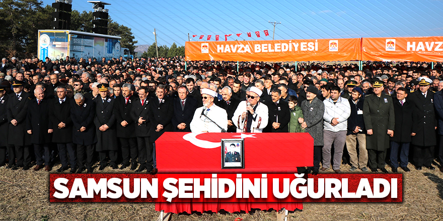 Samsunlu şehidin cenazesinde göz yaşları sel oldu